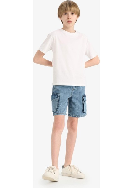 Erkek Çocuk Jean Şort D8566A825SM