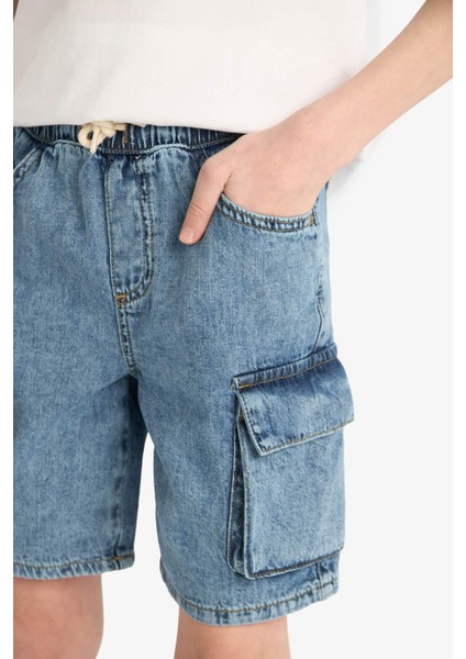 Erkek Çocuk Jean Şort D8566A825SM