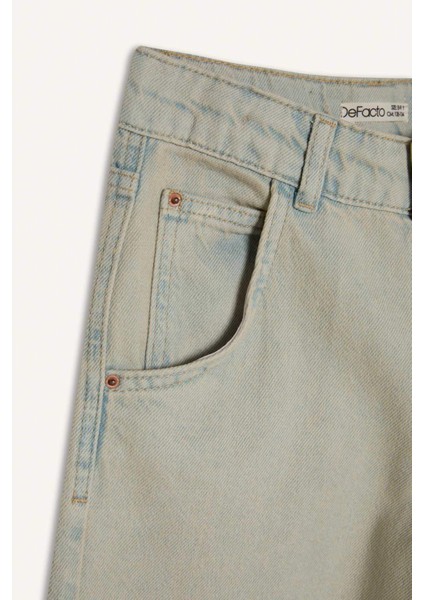 Kız Çocuk Wide Leg Geniş Paça Jean Pantolon D9128A825SP