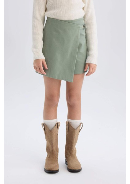 Kız Çocuk Gabardin Şort Etek D9302A825SP