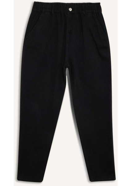 Paperbag Gabardin Kumaş Pantolon Cepli Standart Paça Gabardin Pantolon S2790AZ25SP