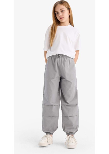 Kız Çocuk Paraşüt Jogger Paça Pantolon E0160A825SM