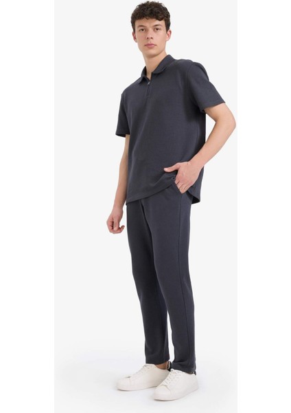 Regular Fit Eşofman Altı Beli Bağcıklı Cep Detaylı Düz Paça D9701AX25SP