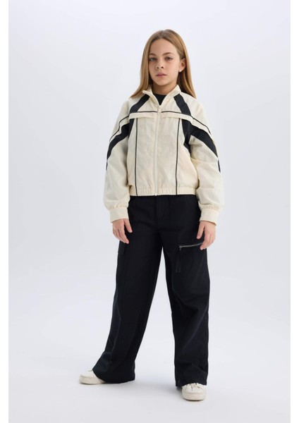 Kız Çocuk Wide Leg Kargo Geniş Paça Pamuklu Pantolon D9700a825sp