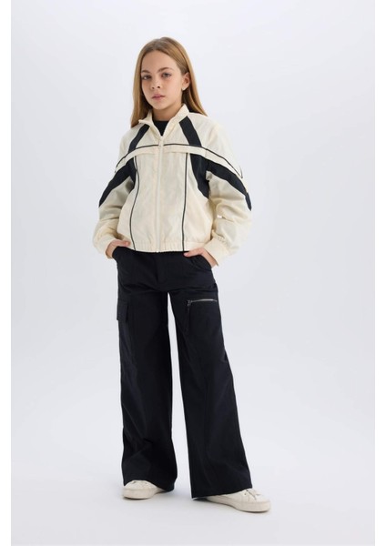 Kız Çocuk Wide Leg Kargo Geniş Paça Pamuklu Pantolon D9700a825sp