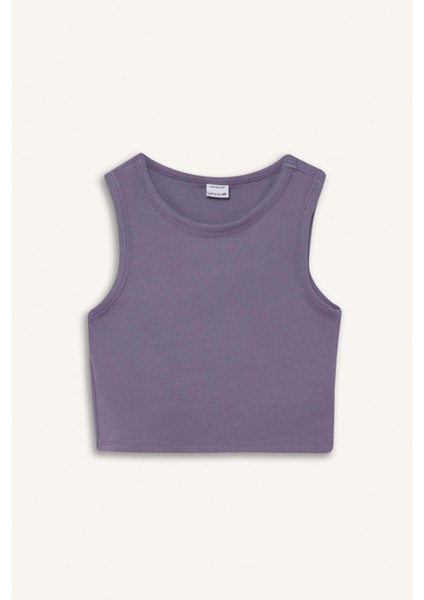 Fit Standart Fit Bisiklet Yaka Modal Sporcu Atlet D7122AX25SP