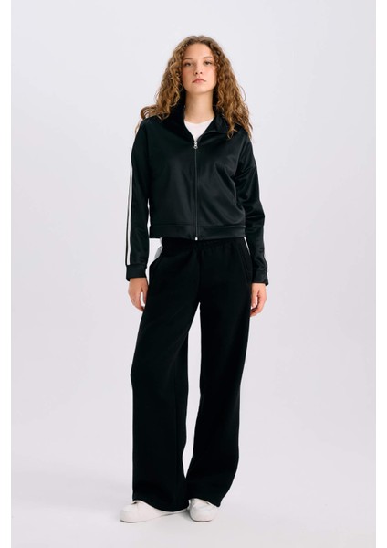 Oversize Geniş Kalıp Cepli Fermuarlı Spor Hırka E1803AX24WN