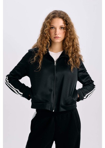 Oversize Geniş Kalıp Cepli Fermuarlı Spor Hırka E1803AX24WN