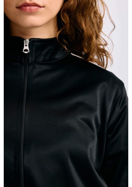 Oversize Geniş Kalıp Cepli Fermuarlı Spor Hırka E1803AX24WN