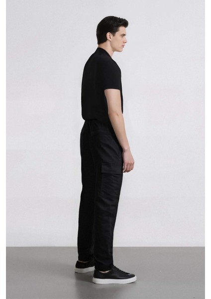 Regular Gabardin Jogger Pantolon Kargo Cepli Beli Paçası Lastikli C9163AX25SP