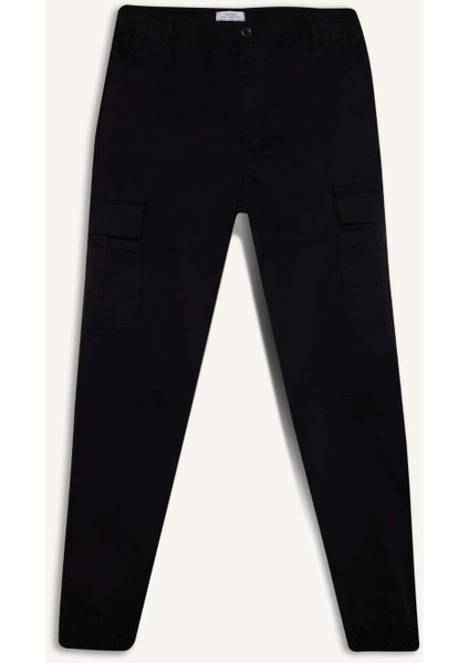 Regular Gabardin Jogger Pantolon Kargo Cepli Beli Paçası Lastikli C9163AX25SP