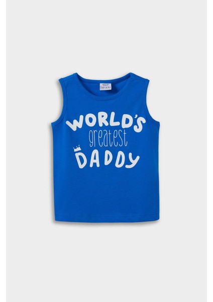 Erkek Bebek Bisiklet Yaka Baskılı 2'li Atlet E1267A525HS