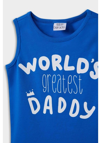 Erkek Bebek Bisiklet Yaka Baskılı 2'li Atlet E1267A525HS