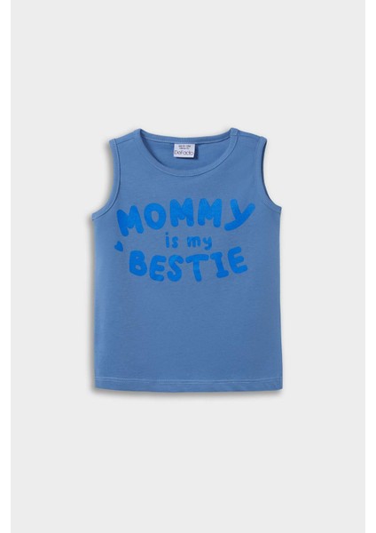 Erkek Bebek Bisiklet Yaka Baskılı 2'li Atlet E1267A525HS