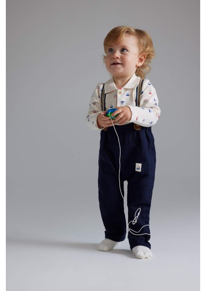 Erkek Bebek 2'li Takım Pantolon Askısı Pantolon D9087A525SP
