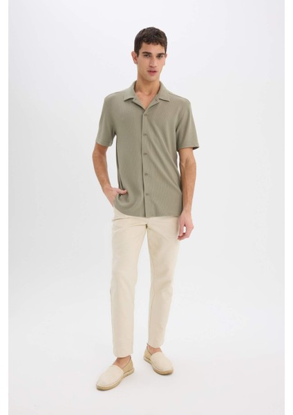 Regular Fit Polo Yaka Yazlık Kısa Kollu Gömlek