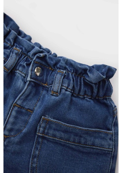Kız Bebek Paperbag Jean Şort E0425A525SM