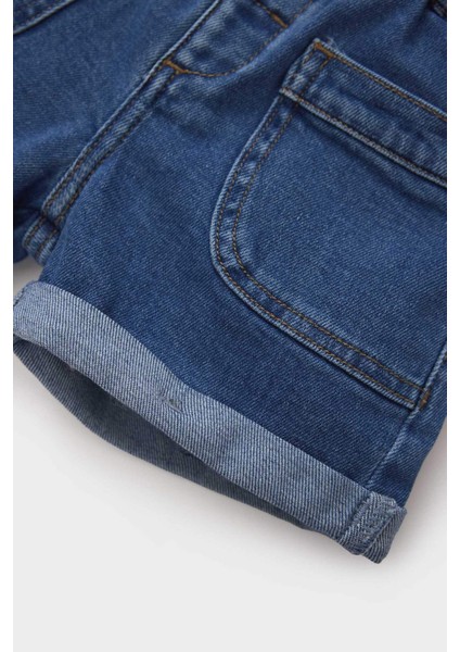 Kız Bebek Paperbag Jean Şort E0425A525SM