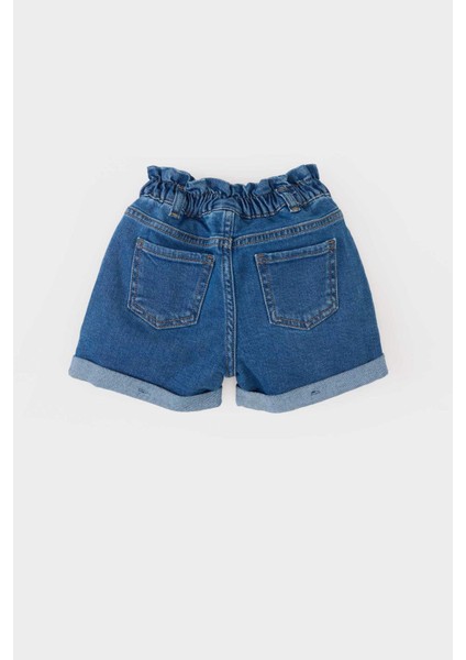 Kız Bebek Paperbag Jean Şort E0425A525SM