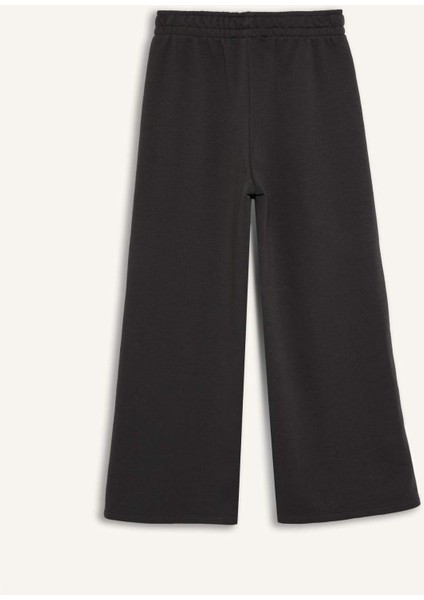 Kız Çocuk Wide Leg Beli Lastikli Geniş Bol Paça Eşofman Altı D9250A825SP