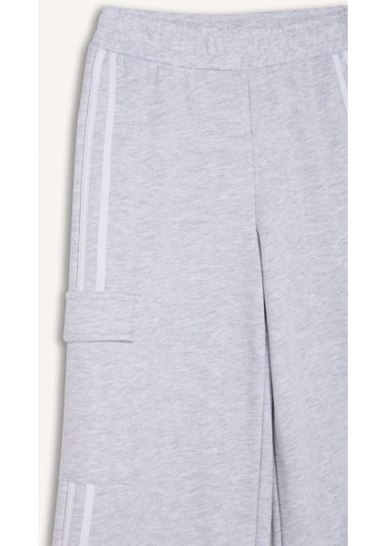 Kız Çocuk Wide Leg Beli Lastikli Geniş Bol Paça Eşofman Altı D9251A825SP