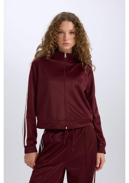 Oversize Geniş Kalıp Cepli Fermuarlı Spor Hırka E1803AX24WN