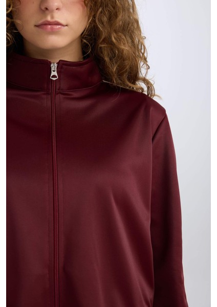 Oversize Geniş Kalıp Cepli Fermuarlı Spor Hırka E1803AX24WN