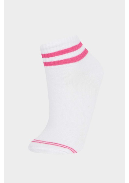 Kadın 3'lü Pamuklu Patik Çorap