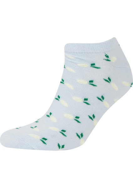 Kadın 3'lü Pamuklu Patik Çorap E2130AXNS