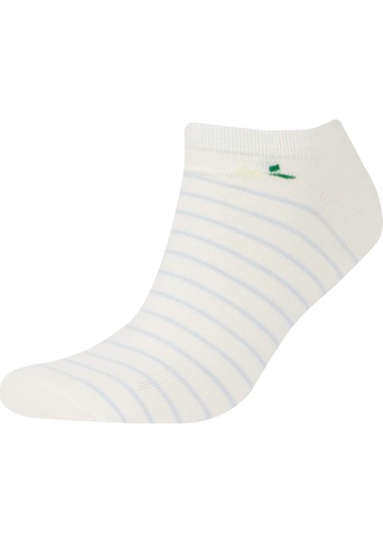 Kadın 3'lü Pamuklu Patik Çorap E2130AXNS