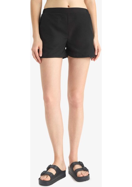 Regular Fit Deniz Şortu-Fall in Love T5639AZ25SM