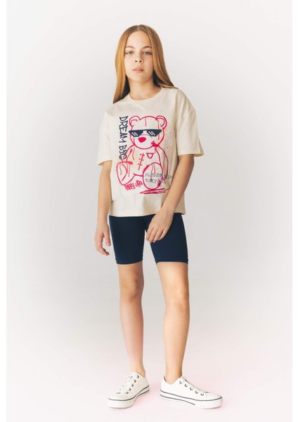 Kız Çocuk Kısa Boy Tayt B5591A825SM