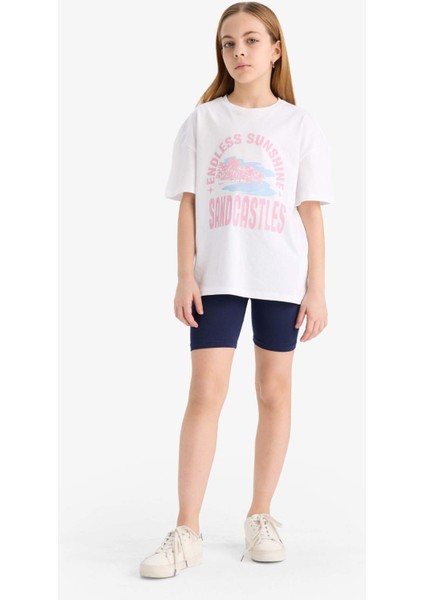 Kız Çocuk Kısa Boy Tayt B5591A825SM