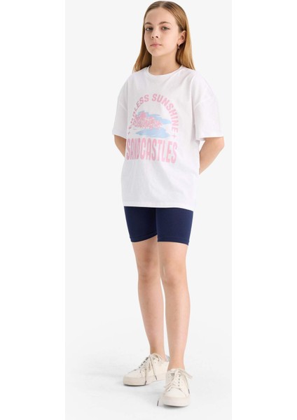 Kız Çocuk Kısa Boy Tayt B5591A825SM