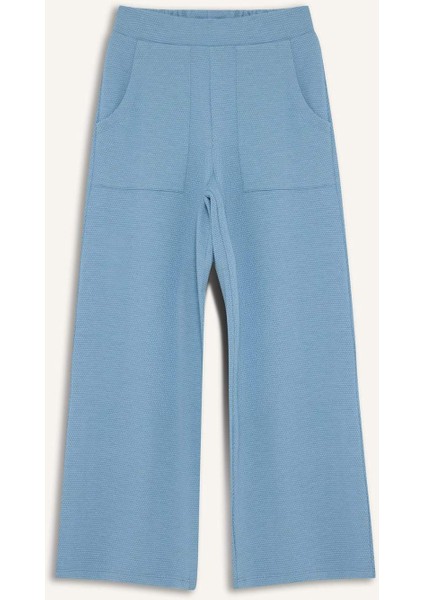 Kız Çocuk Wide Leg Geniş Bol Paça Beli Lastikli Eşofman Altı C1180A825SM