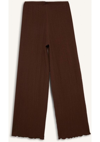 Regular Fit Beli Lastikli Basic Düz Bürümcük Pantolon D4415AX25SP