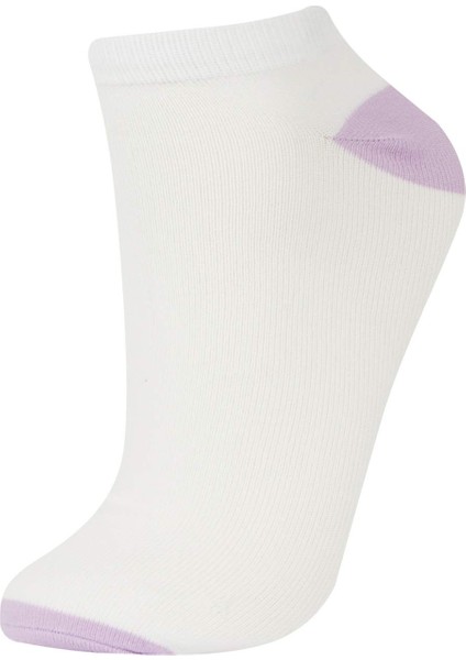 Kadın 3'lü Pamuklu Patik Çorap E2094AXNS