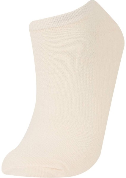 Kadın 5'li Pamuklu Patik Çorap E2128AXNS