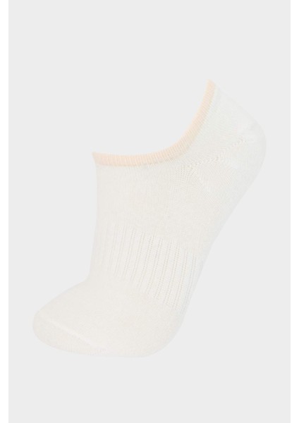 Kadın 3'lü Pamuklu Sneaker Çorap E2090AXNS