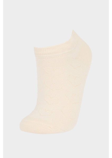 Kadın 3'lü Pamuklu Patik Çorap E2118AXNS