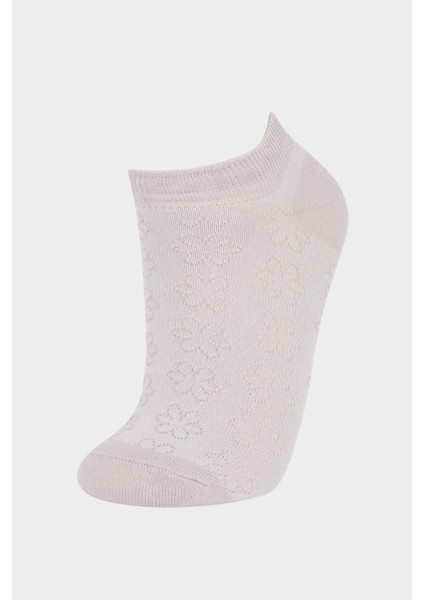 Kadın 3'lü Pamuklu Patik Çorap E2118AXNS