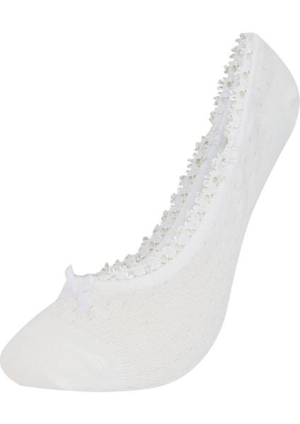 Kadın 3'lü Pamuklu Babet Çorap E2037AXNS