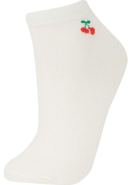 Kadın 3'lü Pamuklu Patik Çorap E2145AXNS