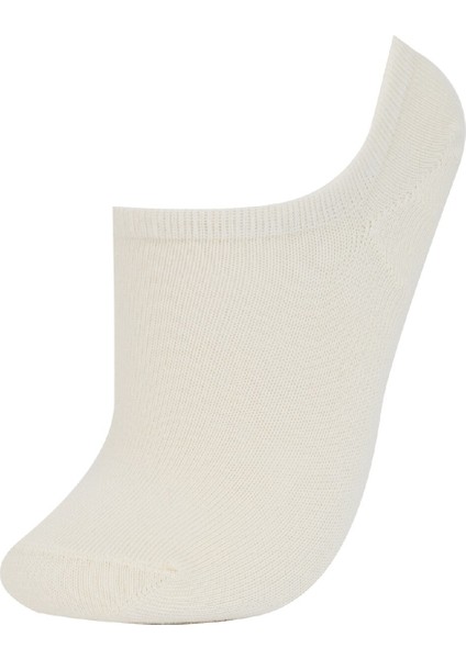 Kadın 5'li Pamuklu Sneaker Çorap E2081AXNS
