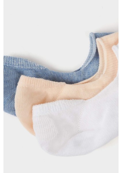 Kadın 3'lü Pamuklu Patik Çorap E2026AXNS