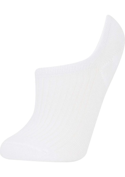 Kadın 3'lü Pamuklu Sneaker Çorap E2085AXNS