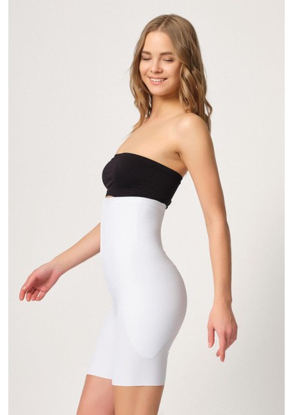 Beyaz Mı Emay 2832 Yüksek Bel Balen Destekli Agraflı Lazer Korse fiyatları