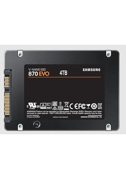 4tb Samsung 870 Evo 560/530MB/S MZ-77E4T0BW SSD (Resmi Distribütör Garantili) fiyatları