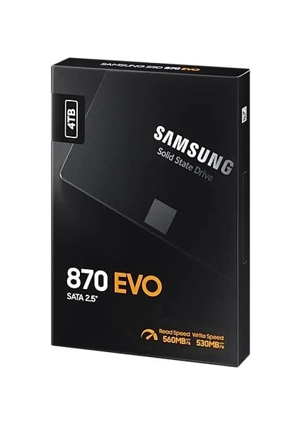 4tb Samsung 870 Evo 560/530MB/S MZ-77E4T0BW SSD (Resmi Distribütör Garantili) indirimleri