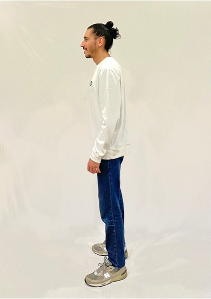 Erkek Bisiklet Yaka Rahat Kalıp 3 Iplik Kalın Californıa Baskılı Sweatshirt SPR24SW32 modelleri